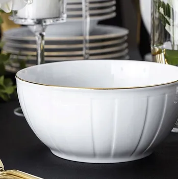 Salátová Mísa 17 cm Zlatá oktáva Ćmielów