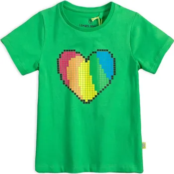 Dívčí tričko LEMON BERET SRDCE zelené Velikost: 98