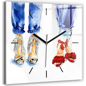 Hodiny Nástěnné hodiny Wallfluent modré 30 cm