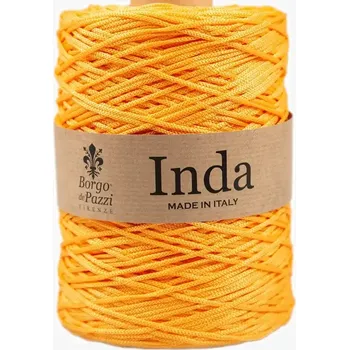 Příze Borgo de Pazzi Inda 23 Žlutá (Špagátová příze Inda 23 Giallo)