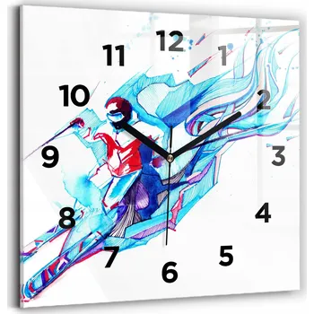 Hodiny Nástěnné hodiny Wallfluent modré 30 cm