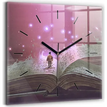 Hodiny Nástěnné hodiny Wallfluent černé 30 cm