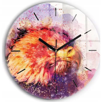 Hodiny Nástěnné hodiny kulatý dekorativní klasické kuchyňské Akvarel orel průměr 30 cm