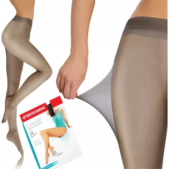 Dámské punčochy PUNČOCHÁČE tenké s efektem BOSÝCH NOHOU Sesto Senso *XL