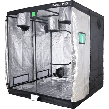 Pěstební box BudBox PRO Titan I-HL 200x200x220cm - stříbrný