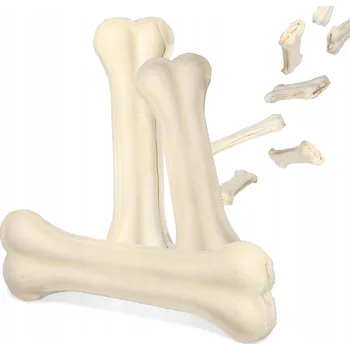 Pamlsek pro psa 3x Kost PSA Lisovaná PŘÍRODNÍ 16,5 cm KOUSÁTKO POCHOUTKY PAMLSEK HOVĚZÍ ŽVÝKÁNÍ