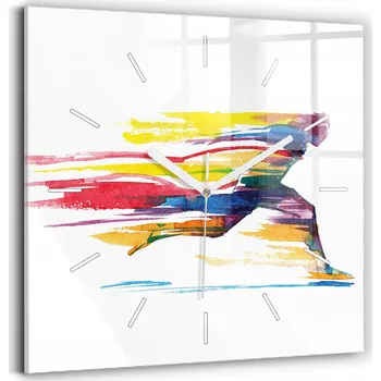 Hodiny Nástěnné hodiny Wallfluent bílé 30 cm