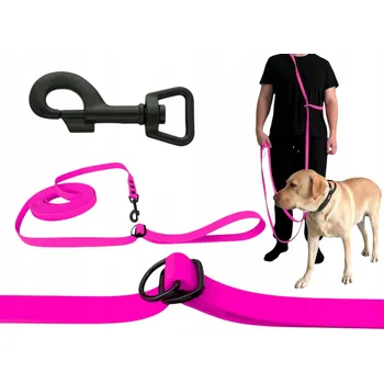 Vodítko pro psa VODÍTKO LANKO NASTAVITELNÉ PŘEPÍNACÍ VODĚODOLNÉ MĚKKÉ BIOTHANE PVC | 10M 16MM