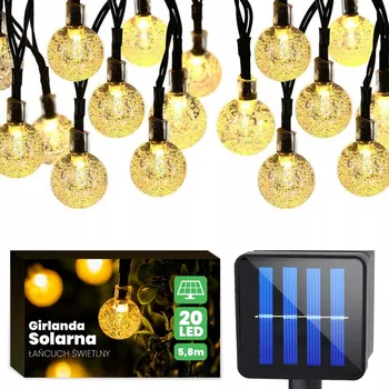 Venkovní osvětlení Girlanda POLIFACH 580 cm solární