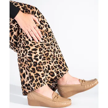 Dámské mokasíny Tmavě béžové dámské mokasíny s přezkou Z12-XX7919-03KH Velikost: 36