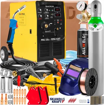 Svářečka Svářečka MAGNUM MIG 330W 400V 330A MIG MAG MMA Pájení natvrdo FLUX OCEL ALU