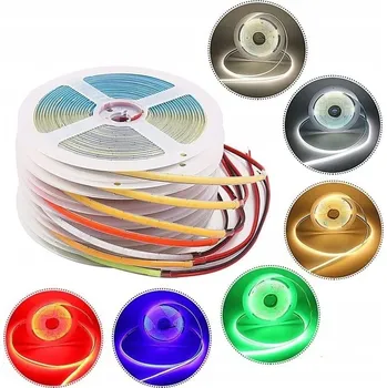 LED páska LED pásek COB PRO 384LED/m 12V Oranžový 3mm Úzký 1m