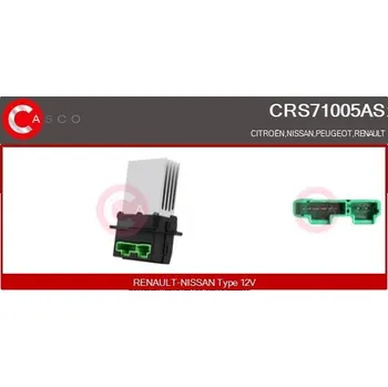 Odpor, vnitřní tlakový ventilátor CASCO CRS71005AS