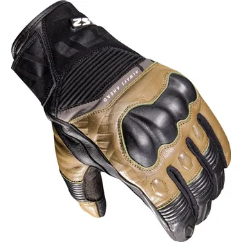 Rukavice LS2 OCTANE WP LEATHER MAN GLOVES BLACK BROWN XL - M