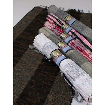 Koberec Ručně tkaný bavlněný koberec 45x75 cm ETNO STYL Barva: Do růžova / červena