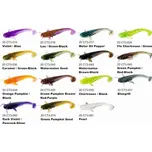 Dipované umělé nástrahy FishUP Catfish 75mm 8ks - Orange Pumpkin / Black