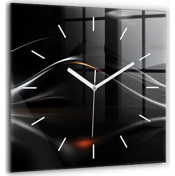 Hodiny Nástěnné hodiny Wallfluent černé 60 cm