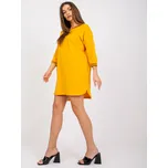 Světle oranžové mini šaty Nova s průstřihem na zádech -RV-SK-7555.26X-light orange Velikost: S