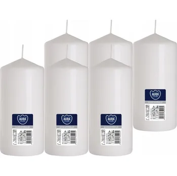 Svíčka Tradiční parafínová svíčka Bez vůně Bispol 6 ks