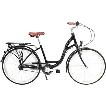 Horské kolo kolo STORM Dublin Alu 26" 3sp. 17" černé / růžová mašle