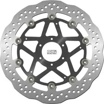 Brzda pro motocykl NG přední brzdový kotouč DUCATI MONSTER 696 '08-14, ST3/ST4 '03-07 (320X64X5MM) (6X8,5MM) WAVE plovoucí (ALU střed)