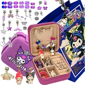 dětská sada na výrobu šperků Sada Kuromi korálků a komponentů pro výrobu náramků a šperků