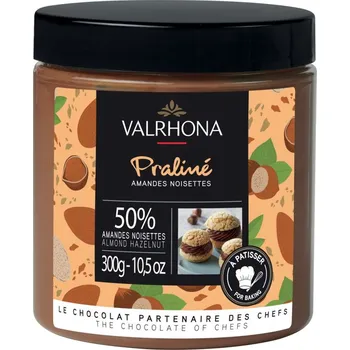Čokoláda Valrhona Praline Fruity Almond 50% & Hazelnut 50% 300g