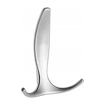 Věšák Nástěnný věšák nábytkový háček GTV E18 hliníkový