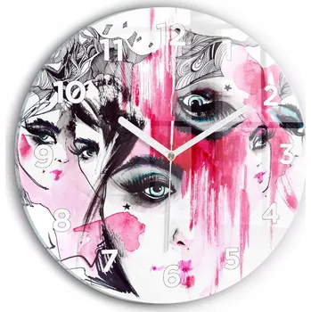 Hodiny Nástěnné hodiny Wallfluente černé 30 cm