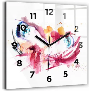 Hodiny Nástěnné hodiny Wallfluent růžové 30 cm