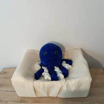 plyšák Chobotnice velká Tmavě modro - bílá