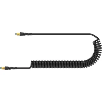 Zahradní hadice LÜDECKE PUFS HADICE KR08B - 6/10 - 3 m, PU hadice kroucená černá, odolná jiskrám a plemenu