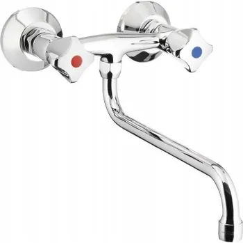 Vodovodní baterie Kuchyňská nástěnná baterie KFA Armatura STANDARD stříbrná