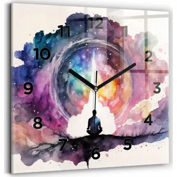 Hodiny Nástěnné hodiny Wallfluent růžové 30 cm