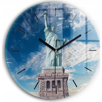 Hodiny Nástěnné hodiny Wallfluente modré 30 cm