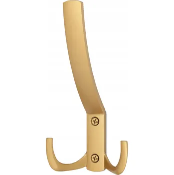 Věšák HÁČEK NA OBLEČENÍ VĚŠÁK NA OBLEČENÍ NÁSTĚNNÝ NÁBYTKOVÝ VĚŠÁK ZLATÝ MATNÝ