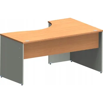 Psací stůl Psací stůl BN-160L SILVER BUK BAWARIA + ŠEDÁ PLATINA