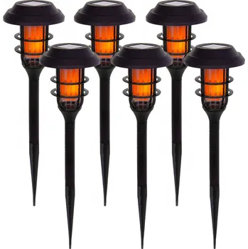 Venkovní osvětlení Solární lampa LED Zahradní lucerna zapichovací PLAMEN Premium SuperLED