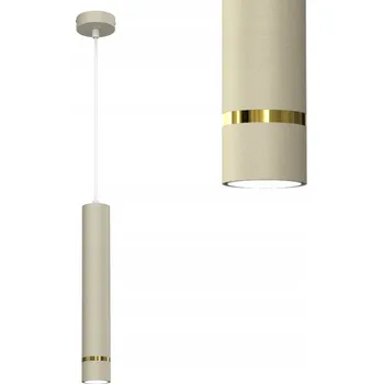 Závěsné svítidlo trubice trubka GU10 převis rampouch béžová zlatá