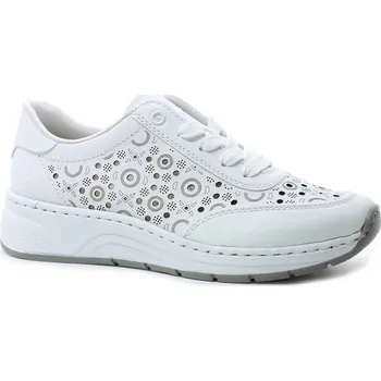 Dámské polobotky RIEKER N6506-80 bílé, dámské polobotky vel.36