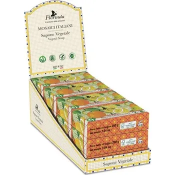 Mýdlo Florinda, Itálie Florinda - Italské tuhé mýdlo 200 g Agrumi Mediterranei