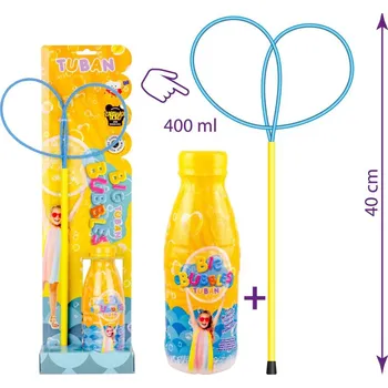 Bublifuk TUBAN Bublifuk Sada Obruč na bubliny Pro Butterfly + tekutina 400 ml