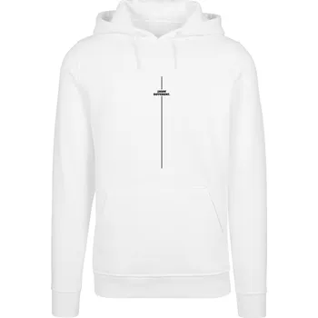 Pánská mikina Think Different Fitted Heavy Hoody - white 3XL