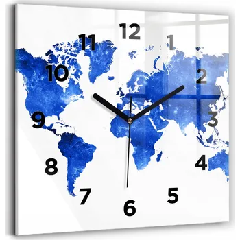 Hodiny Nástěnné hodiny Wallfluent modré 30 cm
