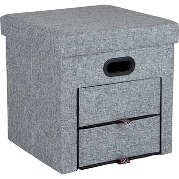 Taburet Volně stojící skříňka Bo-Camp šedá 40 cm x 40 cm x 1 cm