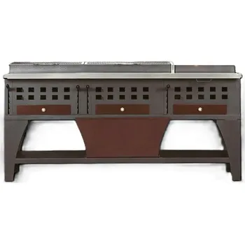 Zahradní gril Gril na dřevěné uhlí PEVA B/B 160