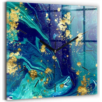 Hodiny Nástěnné hodiny Wallfluent modré 30 cm