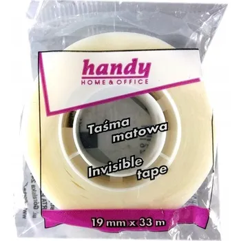 Lepicí páska Matná lepicí páska Handy, 19 mm x 27,4 m.