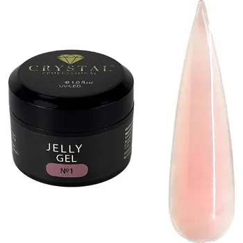 Lak na nehty Jelly Gel #1 15ml CRYSTAL PROFESSIONAL stavební gel