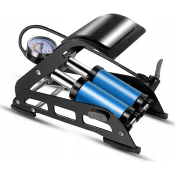 pumpička Nožní pumpa ProInflate dvoupístová s manometrem nerezová ocel